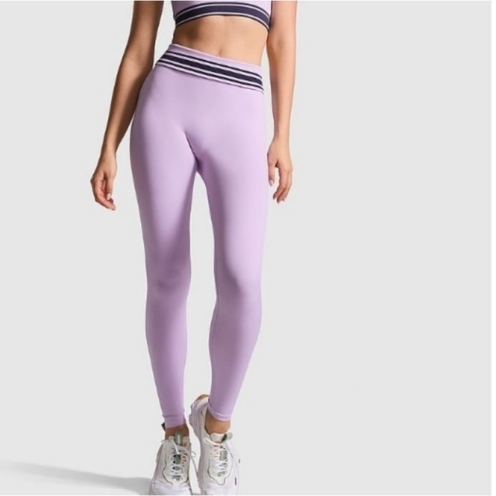 PINK Victoria’s Secret Lilac Purple High-Waisted Leggings NWOT Spring Summer